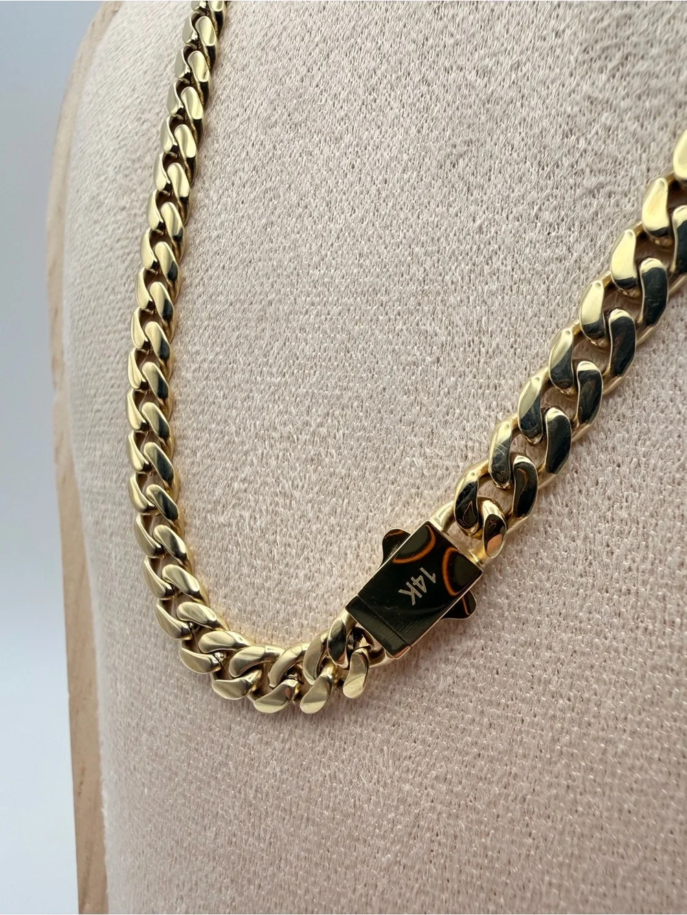 14K PVD Gold Cuban Chain – 316L Stainless Steel